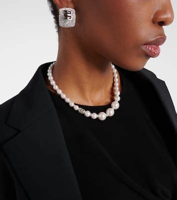 givenchy pearl earrings nordstrom|givenchy swarovski necklace.